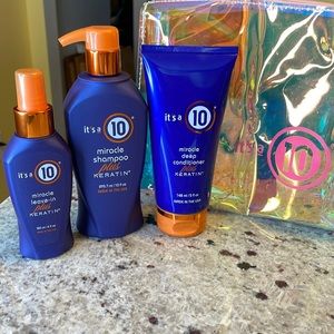 It’s a 10 keratin set w/free travel bag